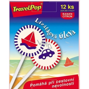 VitaHarmony TravelPop Lollipop Relief für Reisekrankheit Nahrungsergänzungsmittel 12 Stück