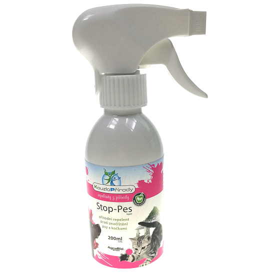 AgroBio Magic of Nature Stop-Dog flüssiges natürliches Abwehrmittel gegen Verschmutzung Hunde und Katzen Sprühgerät 200 ml