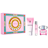 Versace Bright Crystal Eau de Toilette für Frauen 90 ml + Körperlotion 150 ml + Reise Eau de Toilette 10 ml, Geschenkset