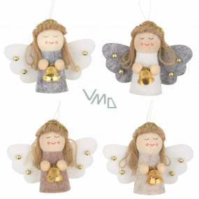 Engel mit einer hängenden Glocke in verschiedenen Farben 5,5 cm 1 Stück