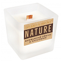 Heart & Home Nature Kerze aus Bambusholz und Ingwer, kleines Glas, Brenndauer bis zu 20 Stunden 90 g