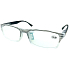 Berkeley Lesebrille +3 transparent mit schwarzen Streifen schwarze Seiten 1 Stück MC2195