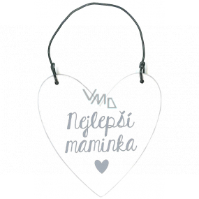Nekupto Herzschild Beste Mama 6,5 x 6,5 x 0,5 cm