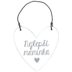 Nekupto Herzschild Beste Mama 6,5 x 6,5 x 0,5 cm