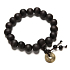 Tibetisch-buddhistisches religiöses Armband elastisch aus Naturholz, Perle 1,1 cm / 16 - 17 cm