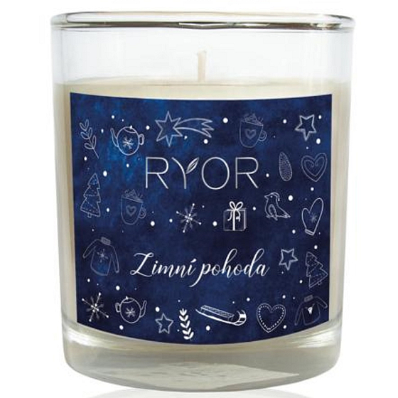Ryor Winter Wellbeing Soja-Duftkerze klein brennt bis zu 18 Stunden 65 g