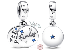 Charme Sterling Silber 925 Liebe Familie, Anhänger am Armband Familie