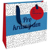 Nekupto Geschenkpapiertüte für Mini-Tassen Für einen schönen Tag 18 x 16 x 8 cm