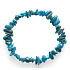 Apatit blau Armband elastische gehackten Naturstein 19 cm, Stein Realisierung