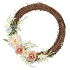 Kranz mit Dekorationen Creme 23 cm