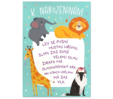 Albi Happy Birthday Umschlag Wunsch Jitka Molavcová Bambini di Praga - Wir lieben Tiere 14,8 x 21 cm