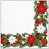 Papierservietten 3-lagig 33 x 33 cm 20 Stück Weihnachtsblumen