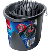 Vileda SuperMocio Wring and Go Eimer mit Auswringkorb, 1 Stück