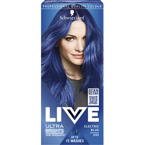 Schwarzkopf Live Ultra Brights Haarfarbe Stahlblau 095