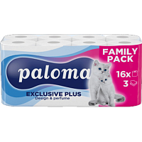 Paloma 3-lagiger Toilettenpapier Exclusive Soft Decor, 16 Rollen