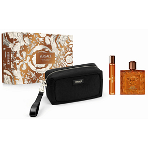 Versace Eros Najim Parfüm 100 ml + Reiseyspray 10 ml + Täschchen, Geschenkset für Männer