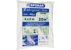 Spokar Extra Abdeckfolie LDPE, 40 µ, 20 m?, 4 × 5 m