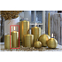 Lima Alfa Kerze goldene Zylinder 60 x 120 mm 1 Stück