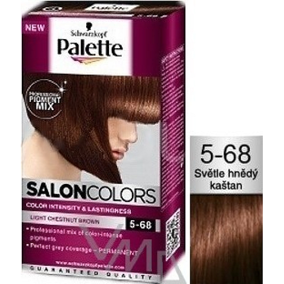 Schwarzkopf Palette Salon Colors Haarfarbe 5-68 Hellbraune Kastanie