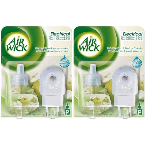 Air Wick Electric Grüner Apfel und blühende Seerose Komplette Bewegung 2 x 19 ml