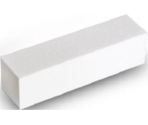 Nagelfeile 4-seitiger Block weiß 9,5 x 2,5 x 2,5 cm