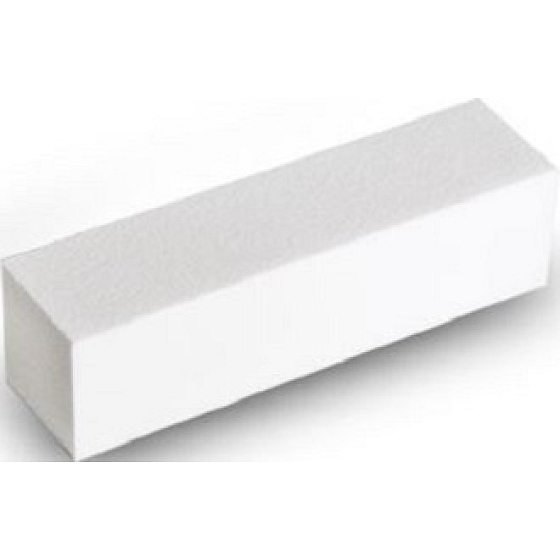 Nagelfeile 4-seitiger Block weiß 9,5 x 2,5 x 2,5 cm