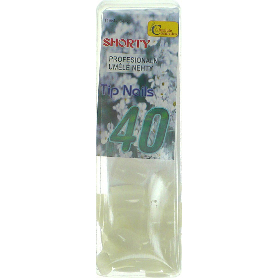 Absolute Cosmetics 40 Nagelspitzen Shorty Professional Artificial Nails 0412 40 Stück