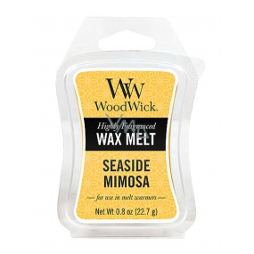 WoodWick Seaside Mimosa - Mimosa an der Küste duftendes Wachs für Aromalampen 22,7 g