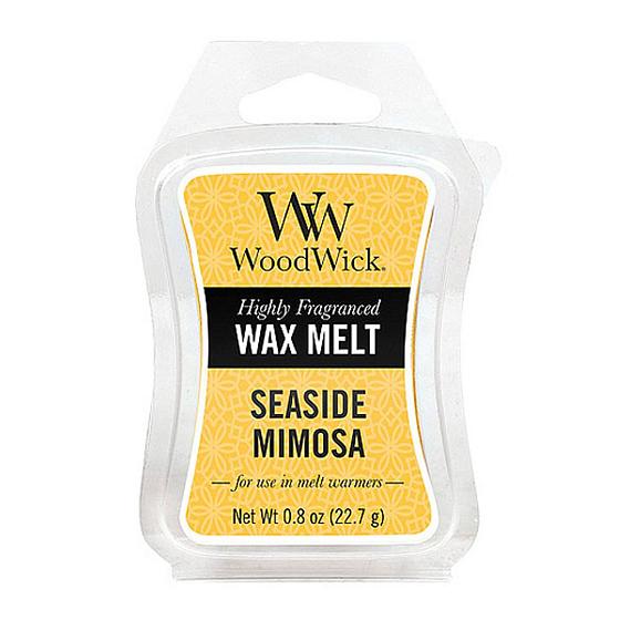 WoodWick Seaside Mimosa - Mimosa an der Küste duftendes Wachs für Aromalampen 22,7 g