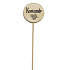 Bohemia Gifts Holzstecker für Kräuter mit Aufdruck - Koriander, Durchmesser des Kreises ist 5 - 8 cm