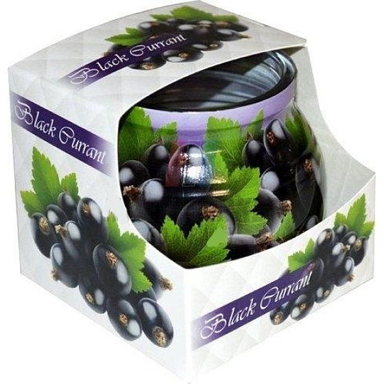 Schwarze Johannisbeere zugeben - Schwarze Johannisbeere dekorative aromatische Kerze im Glas 80 g