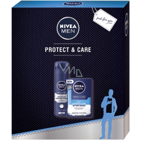 Nivea Men Protect & Care 2 in 1 Aftershave 100 ml + Men Protect & Care Rasierschaum 200 ml, Kosmetikset