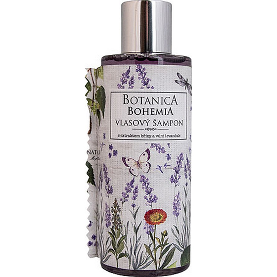 Bohemia Gifts Botanica Lavendel mit Birkenextrakt Shampoo für alle Haartypen 200 ml