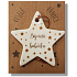 Nekupto Weihnachtskeramikdekoration mit der Aufschrift Wonderful Großmutter 6 x 5 cm
