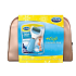 Scholl Velvet Smooth Marine Minerals elektrische Fußfeile mittel rau mit Mineralien + goldener Kosmetiktasche, Kosmetikset