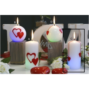Lima Valentinstag magische Kerze Herzzylinder 60 x 120 mm 1 Stück