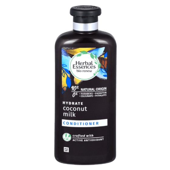 Herbal Essences Hydrate Coconut Milk Conditioner mit Kokosmilch für glänzendes und hydratisiertes Haar ohne Parabene 360 ml