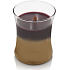 WoodWick Floral Nights Dark Poppy Duftkerze mit Holzdocht und Deckel Glas klein 85 g Limited 2019