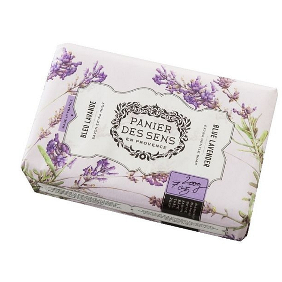 Panier des Sens Lavendel blaue Luxus-Toilettenseife mit Sheabutter 200 g