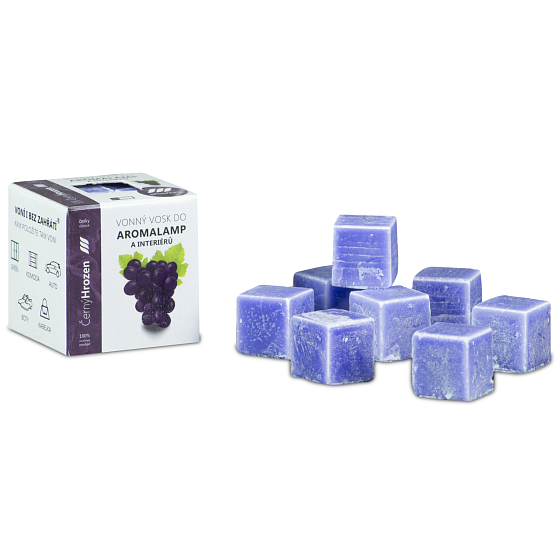 Kozák Schwarze Traube natürlicher Duftwachs für Aromalampen und Innenräume 8 Würfel 30 g