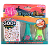 Bo-Po Tropical Bliss Peeling Nagellack Grün 2,5 ml + Peeling Nagellack Hellgrün 2,5 ml + Nagelsticker, Kosmetikset für Kinder