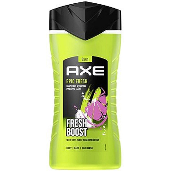 Axe Epic Fresh 3in1 Duschgel für Gesicht, Körper und Haare für Männer 250 ml