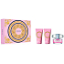 Versace Bright Crystal Eau de Toilette 50 ml + Körperlotion 50 ml + Duschgel 50 ml, Geschenkset für Frauen