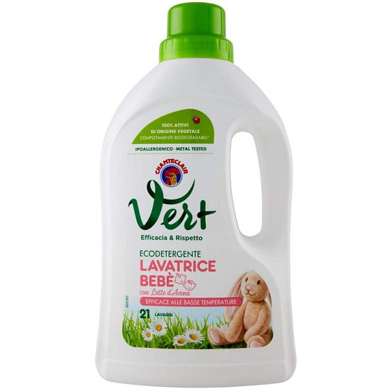Chante Clair Lavatrice Bebé Flüssigwaschmittel für Kinderwäsche 21 Dosen 1071 ml