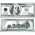 Talisman versilberte 100 USD Banknote