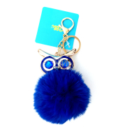 Albi Haarige Eule Schlüsselanhänger blau 11 cm