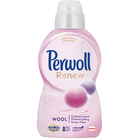 Perwoll Renew Wool & Delicates Wolle, Kaschmir & Seide Waschgel 18 Dosen 990 ml