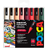 Posca Universal-Acrylmarker-Set 1,8 - 2,5 mm Herbstmischung aus Erdtönen 8 Stück PC-5M
