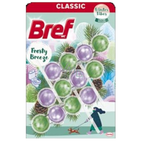 Bref Power Aktiv Fresty Breeze - Frosty Breeze, WC-Block für hygienische Sauberkeit und Frische Ihrer Toilette, färbt Wasser 3 x 50 g limitierte Auflage