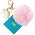 Albi Hairy Einhorn Schlüsselanhänger rosa 8 cm